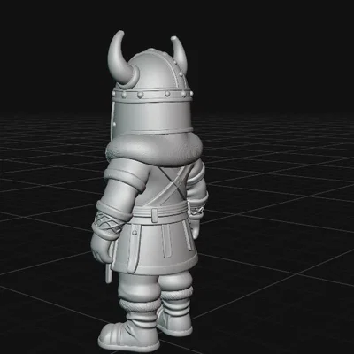 Mô hình chiến binh Viking dũng mãnh để in 3D chi tiết sắc nét