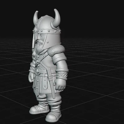 Mô hình chiến binh Viking dũng mãnh để in 3D chi tiết sắc nét