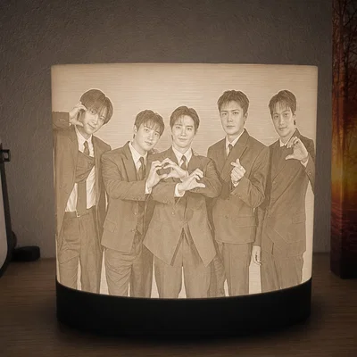 Đèn ngủ 360° EXO Lithophane in 3D - Món quà tuyệt vời cho fan K-pop