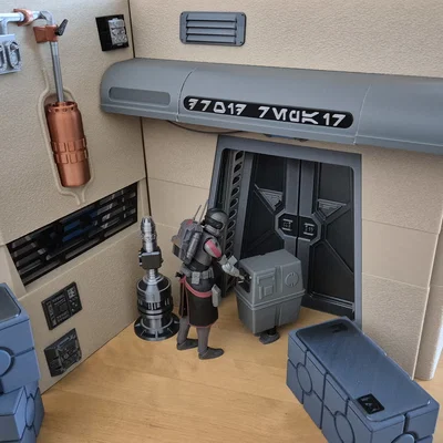 Star Wars Diorama - Khu Vực Sửa Chữa Droid
