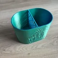 Ống cắm bút Nàng tiên cá và cá Flounder - Thumbnail 5