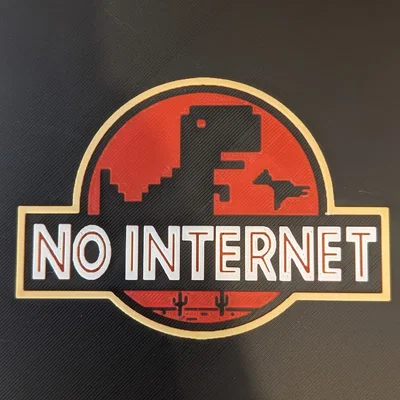 Mô hình Hueforge: Trò chơi khủng long Google No Internet