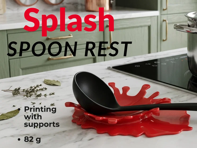 Gác Muỗng Hình Giọt Nước (Splash Spoon Rest) - Image 1