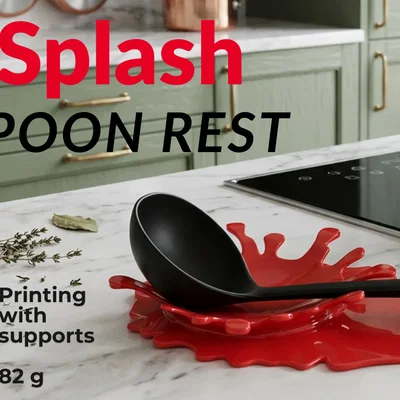 Gác Muỗng Hình Giọt Nước (Splash Spoon Rest)