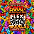 Bộ Sưu Tập 5000+ Mô Hình Flexi Mini Animals (STL & 3MF) | Mô Hình Khớp Nối & Móc Khóa - Thumbnail 1