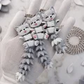 Mô Hình Sói Con Flexi Đáng Yêu - Đồ Chơi Khớp Nối, Móc Khóa và Nam Châm - Thumbnail 8