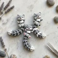 Mô Hình Sói Con Flexi Đáng Yêu - Đồ Chơi Khớp Nối, Móc Khóa và Nam Châm - Thumbnail 11