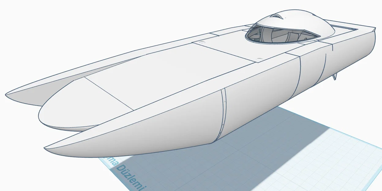 Mô hình thuyền cao tốc Offshore RC Boat 48cm cho động cơ RS550 - Image 3