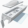 Mô hình thuyền cao tốc Offshore RC Boat 48cm cho động cơ RS550 - Thumbnail 7