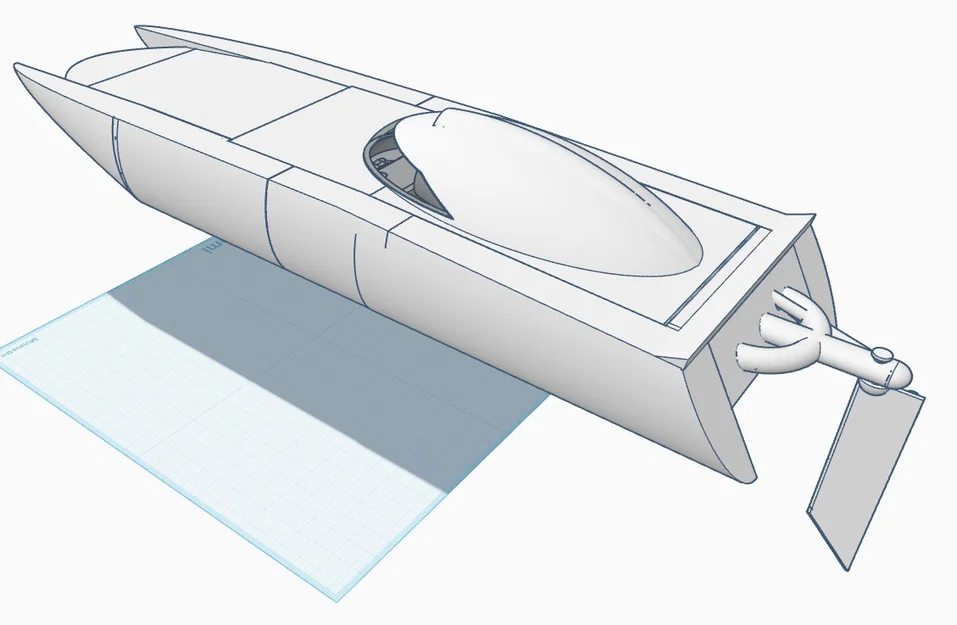 Mô hình thuyền cao tốc Offshore RC Boat 48cm cho động cơ RS550 - Image 9