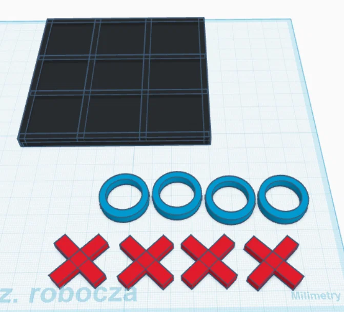 Bộ bàn cờ Caro 3x3 (Tic-Tac-Toe) in 3D độc đáo - Image 1