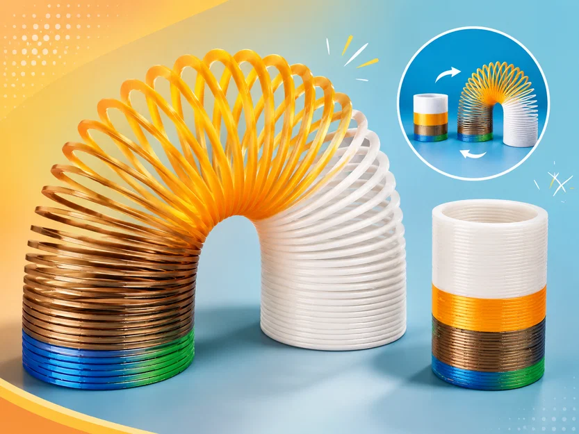 Slinky – Springo: Đồ chơi lò xo in 3D thú vị - Image 1