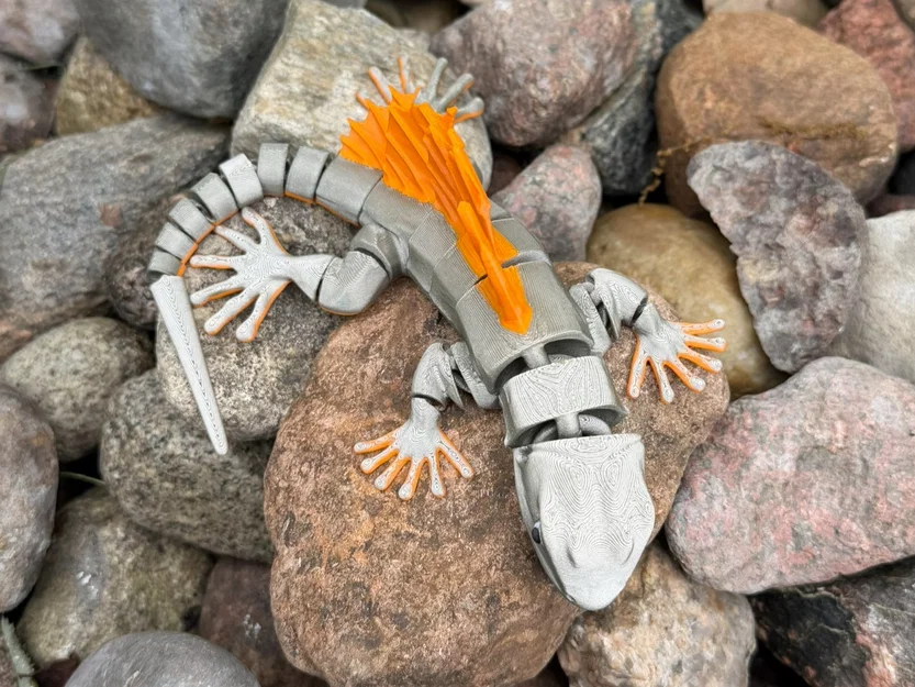 Mô hình Thằn lằn khớp nối Articulated Lizard (In không cần support) - Image 2