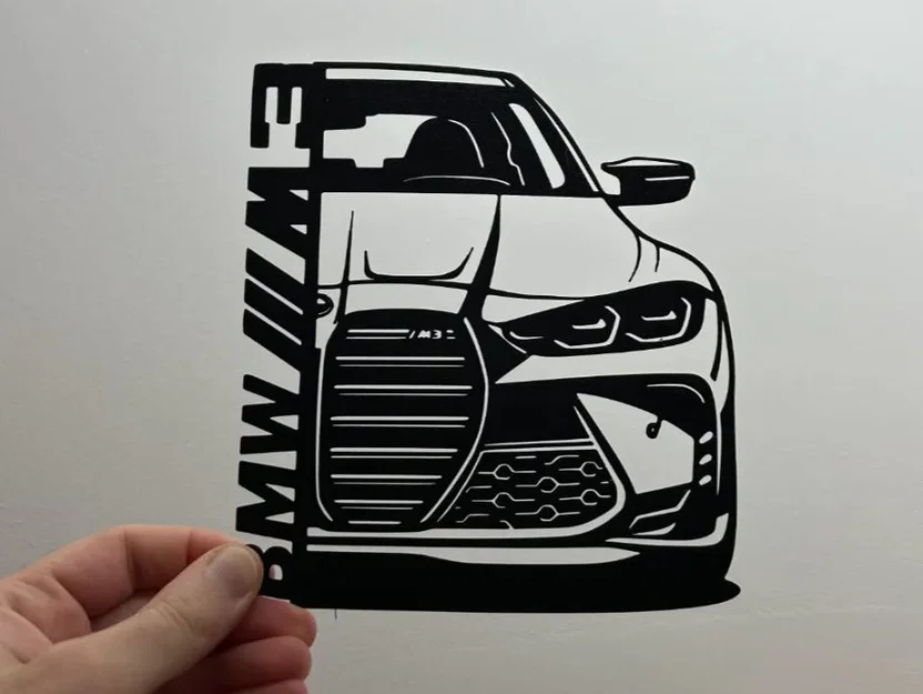 Trang trí treo tường hình xe BMW M3 - Image 1