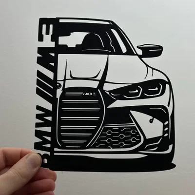Trang trí treo tường hình xe BMW M3