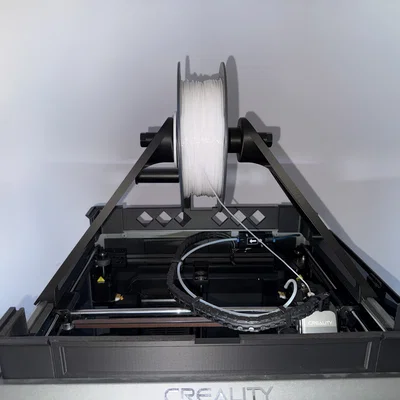 Creality K1 Max - Giá đỡ cuộn nhựa gắn trên đỉnh - Có ốc cố định và bạc lót trục