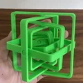 Mô hình Gyroscope vuông (SQUARE Gyroscope Fidget) in 3D thư giãn - Thumbnail 3