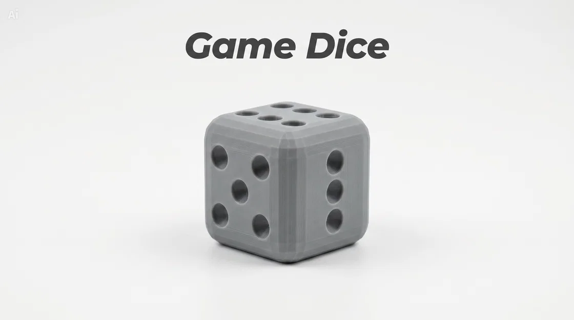 Mẫu in 3D xúc xắc (Game Dice) nhiều kích thước chuẩn đẹp - Image 1