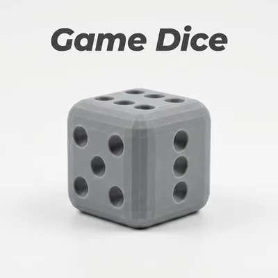 Mẫu in 3D xúc xắc (Game Dice) nhiều kích thước chuẩn đẹp