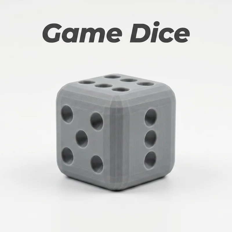 Mẫu in 3D xúc xắc (Game Dice) nhiều kích thước chuẩn đẹp
