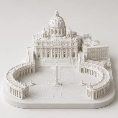 Mô hình in 3D Basilica di San Pietro - Tái hiện kiến trúc Rome đẳng cấp