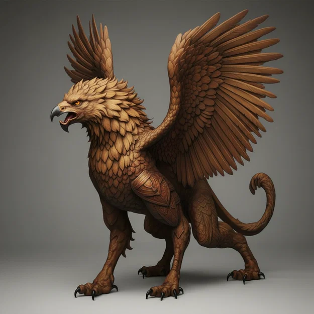 Mô hình 3D Greiff 1 - Sinh vật huyền thoại Griffin đầy uy nghiêm - Image 1