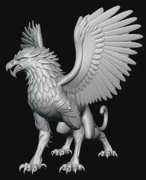 Mô hình 3D Greiff 1 - Sinh vật huyền thoại Griffin đầy uy nghiêm - Image 2
