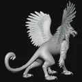 Mô hình 3D Greiff 1 - Sinh vật huyền thoại Griffin đầy uy nghiêm - Thumbnail 3