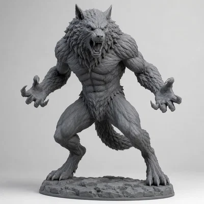 Mô hình Người Sói Dữ Tợn 3D - Phụ kiện cho Tabletop RPG