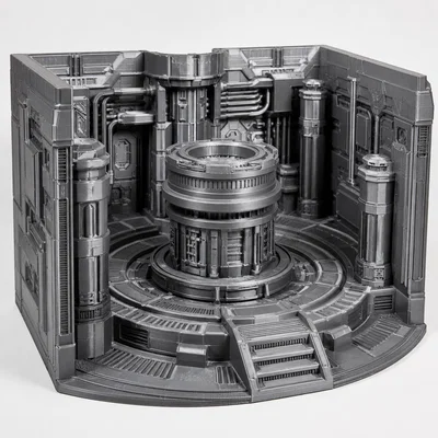 Mô hình Diorama phòng máy Sci-Fi tinh xảo cho dân mê sa bàn