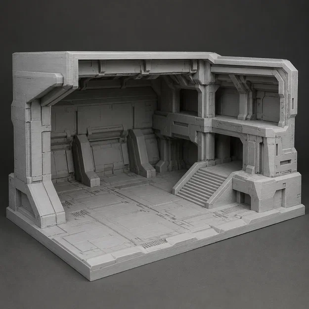 Mô hình kiến trúc giả tưởng (Futuristic Diorama) in 3D ấn tượng - Image 1