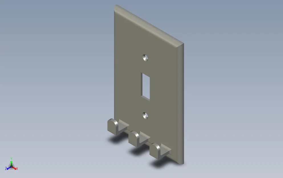 Mặt che công tắc 3D tích hợp giá treo chìa khóa tiện lợi - Image 1