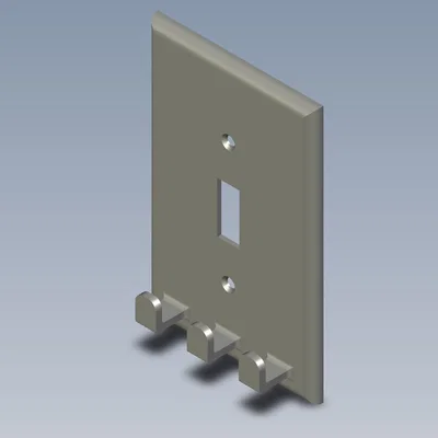 Mặt che công tắc 3D tích hợp giá treo chìa khóa tiện lợi