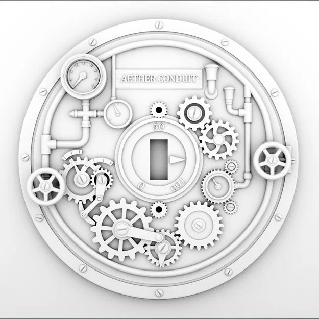 Tấm Ốp Công Tắc Đèn Phong Cách Steampunk - Image 2