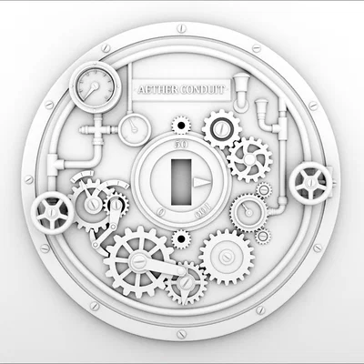 Tấm Ốp Công Tắc Đèn Phong Cách Steampunk