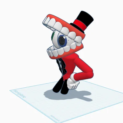 Mô hình 3D nhân vật Caine từ The Amazing Digital Circus