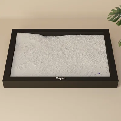 Mayen, Đức - Mô hình địa hình 3D thu nhỏ