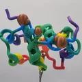 Mô hình cấu trúc Insulin cầu vồng — Bản in đa màu LayerLoom - Thumbnail 4