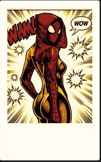 Mô hình tượng bán thân nhân vật người nhện đội mũ trùm đầu phong cách comic - Image 1