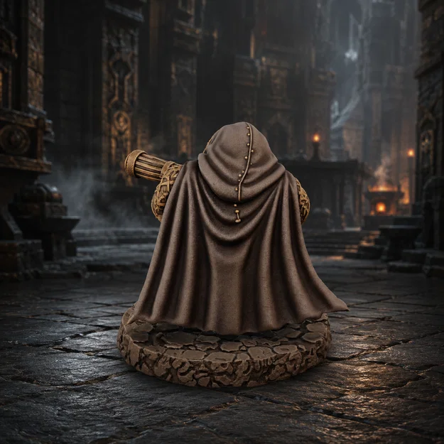 Bloodbound Realms – Dwarf – Grimbarrel Thundergunner (Mô hình STL in 3D Dark Fantasy) - Image 3