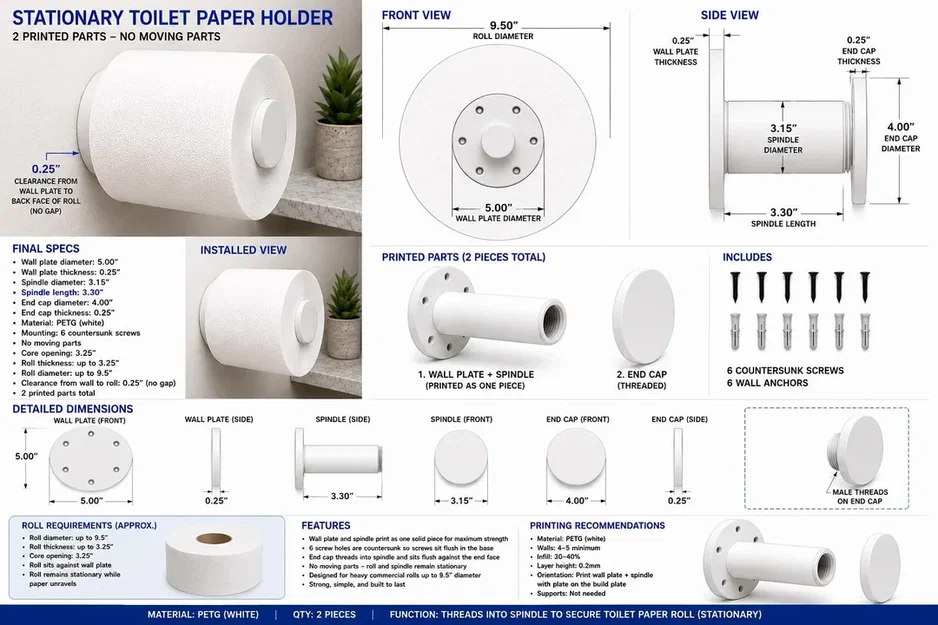 Giá Đựng Giấy Vệ Sinh Thương Mại - Image 3