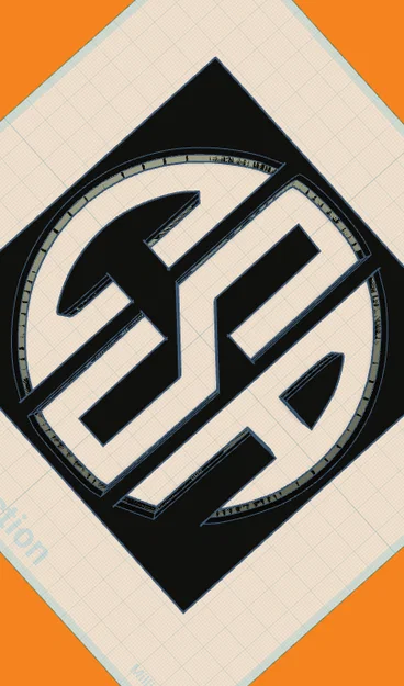 Mô hình in 3D logo Csa inc nghệ thuật trang trí bàn làm việc - Image 1