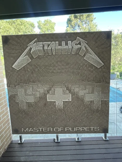 Tranh in 3D Lithophane album Master of Puppets của Metallica - Image 1