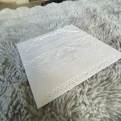 Tranh in 3D Lithophane album Master of Puppets của Metallica