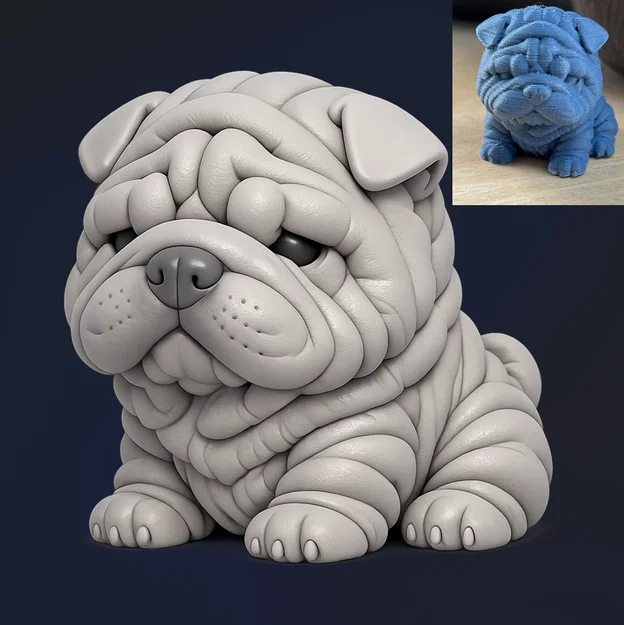 Mô hình Chibi Shar-Pei đáng yêu - Image 1