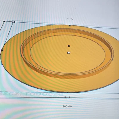Nắp đậy 200mm cho đế xoay trưng bày 360 độ (3D Model)