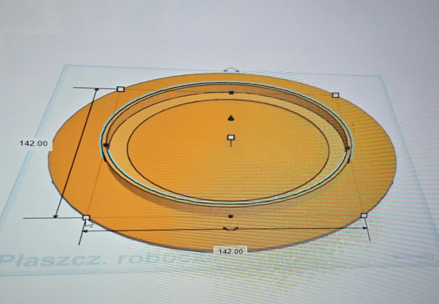 Nắp đậy 200mm cho đế xoay trưng bày 360 độ (3D Model) - Image 3