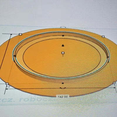 Nắp đậy 200mm cho đế xoay trưng bày 360 độ (3D Model)