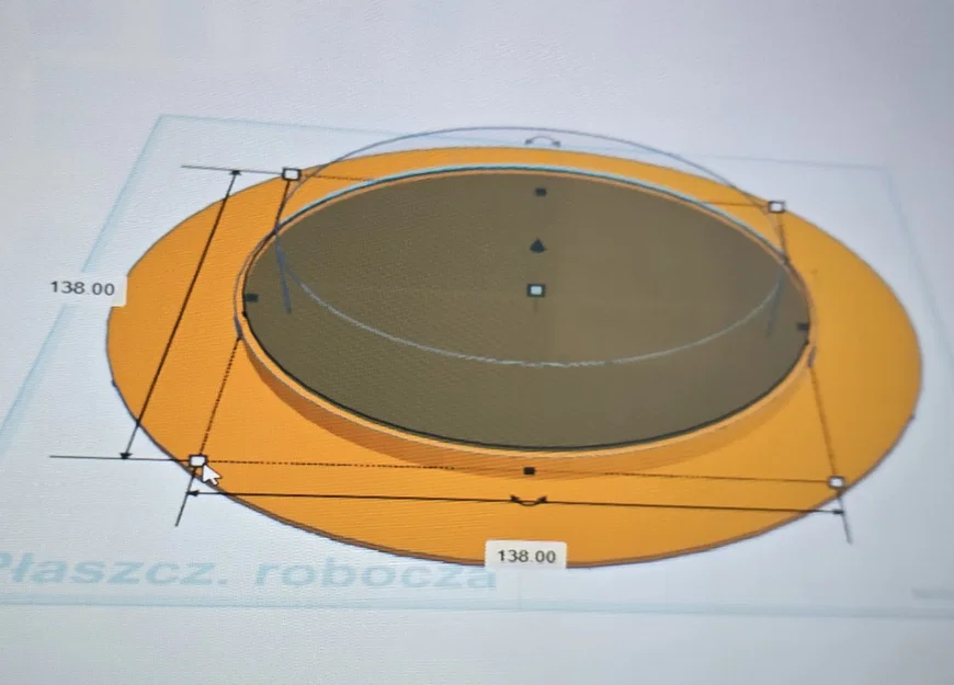 Nắp đậy 200mm cho đế xoay trưng bày 360 độ (3D Model) - Image 4