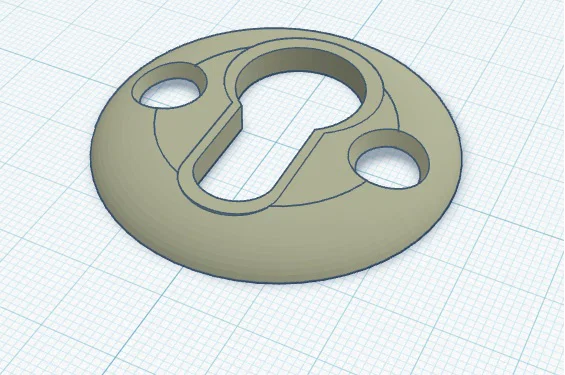 Nắp che ổ khóa (Lock cover) in 3D thẩm mỹ cho cửa nhà - Image 1